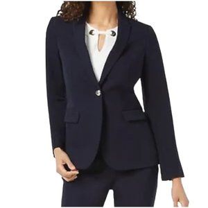 NWT Tommy Hilfiger One-Button Blazer Black Size 6